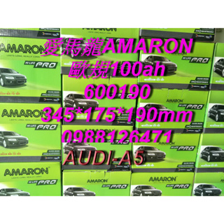 AMARON 愛馬龍 60019 歐規電池 汽車電池 汽車電瓶 12V 100AH AUDI A5 G14 60044