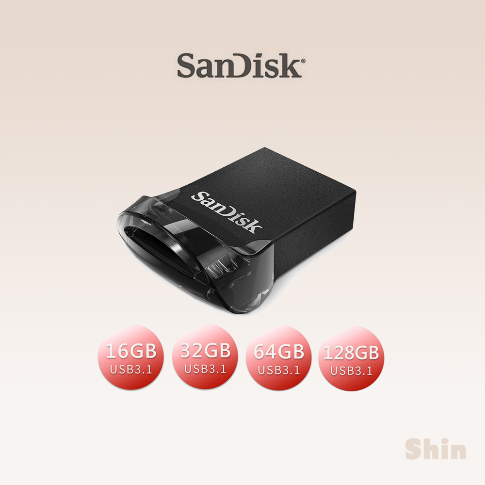 現貨24h💕【SanDisk】CZ430 Ultra Fit 130MB/s USB 3.1隨身碟 16~128G