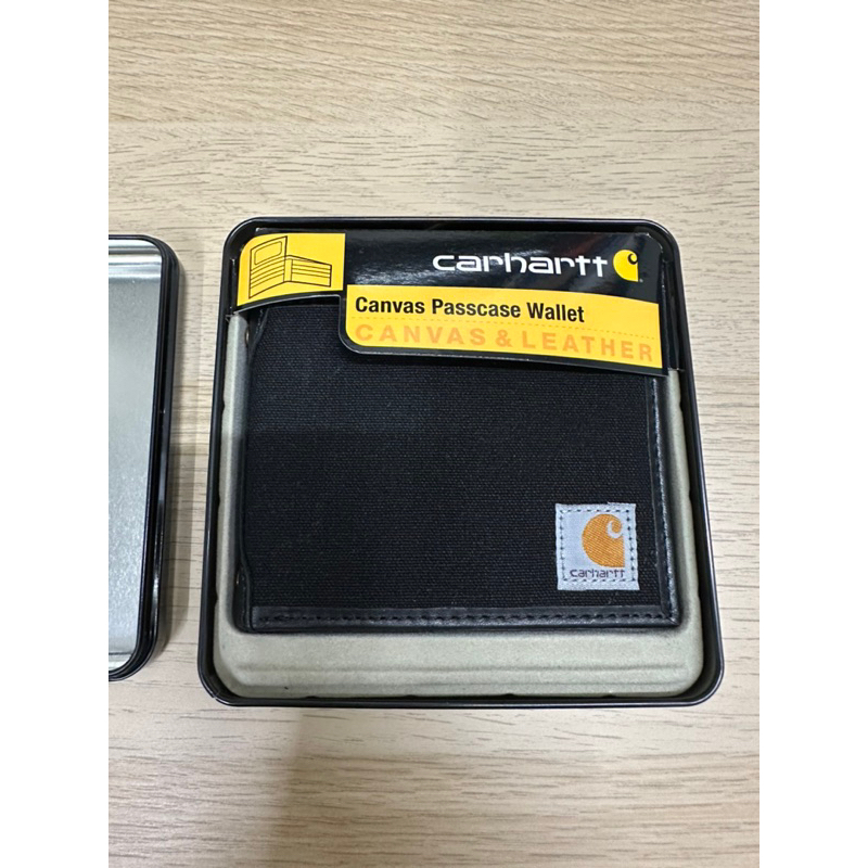 CARHARTT CANVAS PASSCASE 短夾 錢包 皮夾 工裝 LOGO 卡哈 黑⚠️可議價⚠️