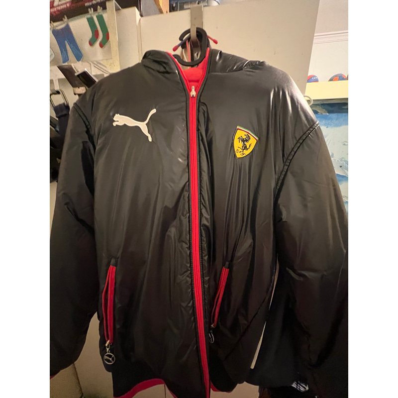 全網最低價 熱🔥聯名羽絨外套 保暖 時尚 puma Ferrari 二手