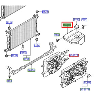 【JT福特原廠】FOCUS MK1 98-04 正廠 副水箱 補助水桶 補助桶 輔助桶 不含蓋