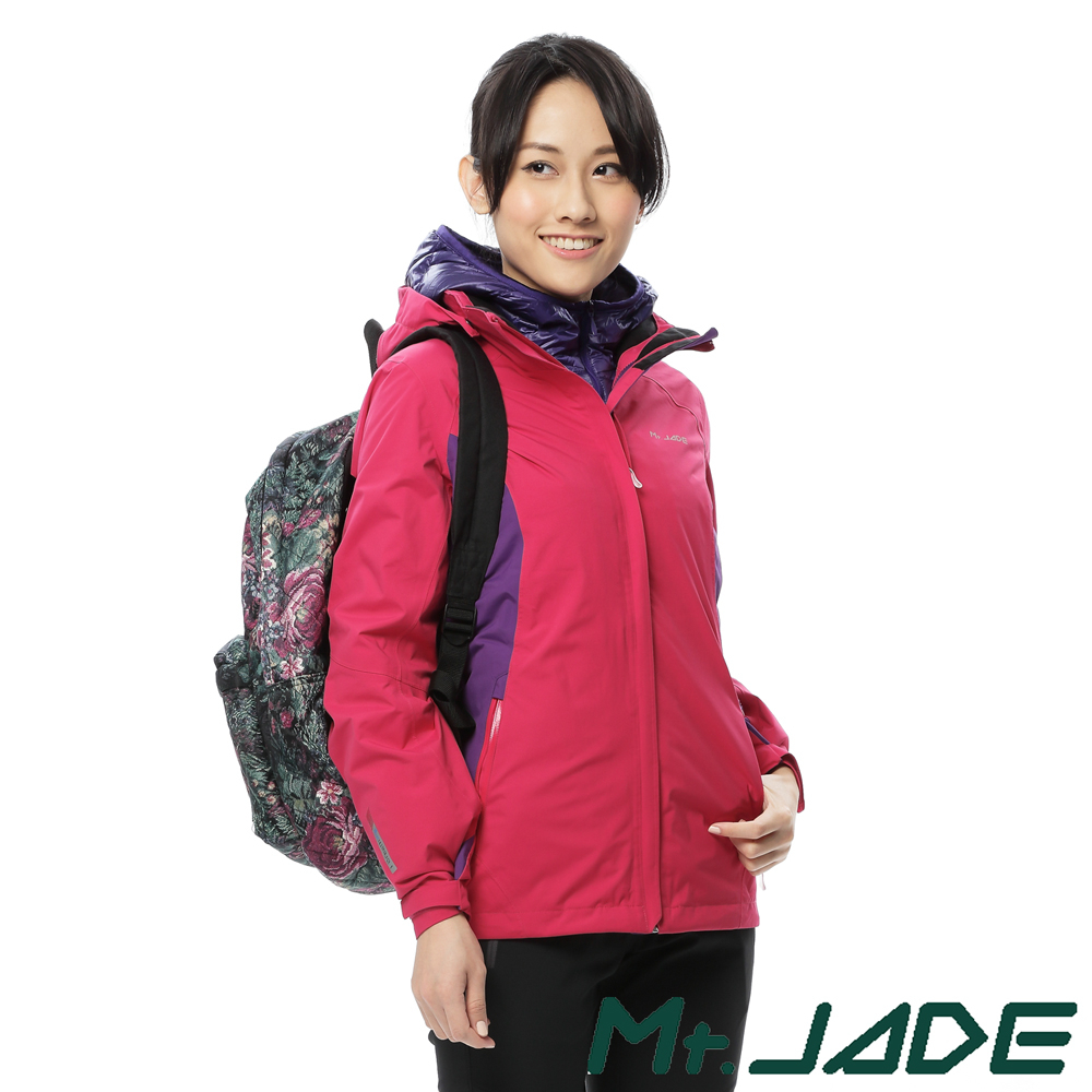 【Mt.JADE】#快速出貨 女款 兩件式Lilac防水機能外套(防水外夾)【零碼出清】