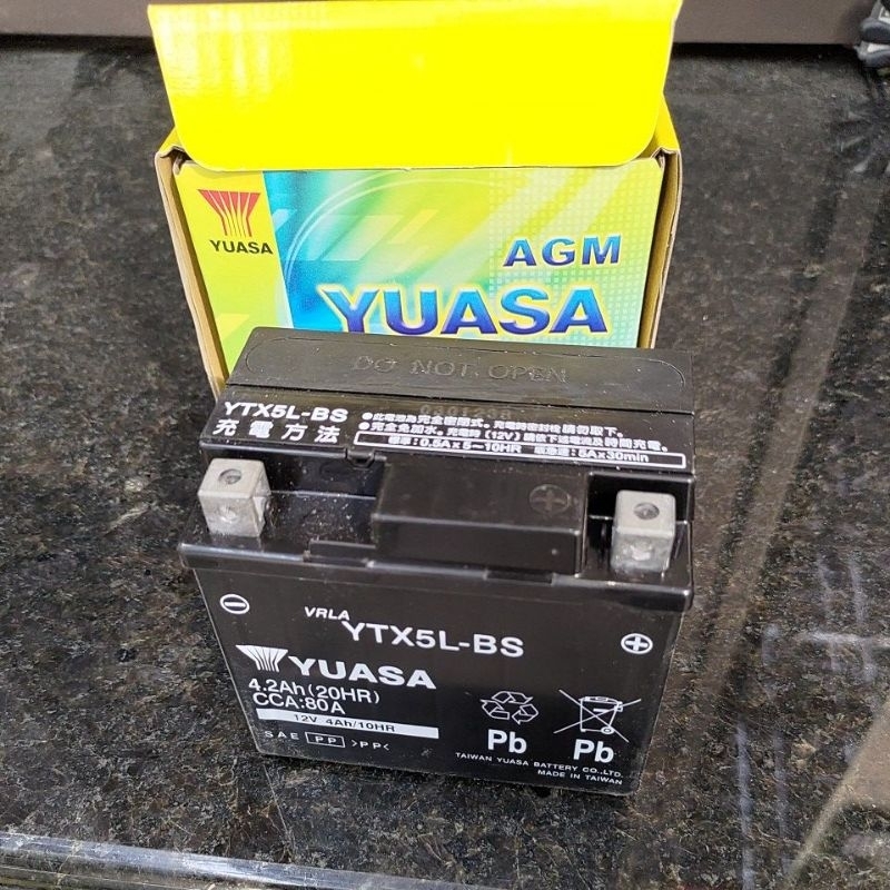 機車電瓶 YUASA YTX5L-BS