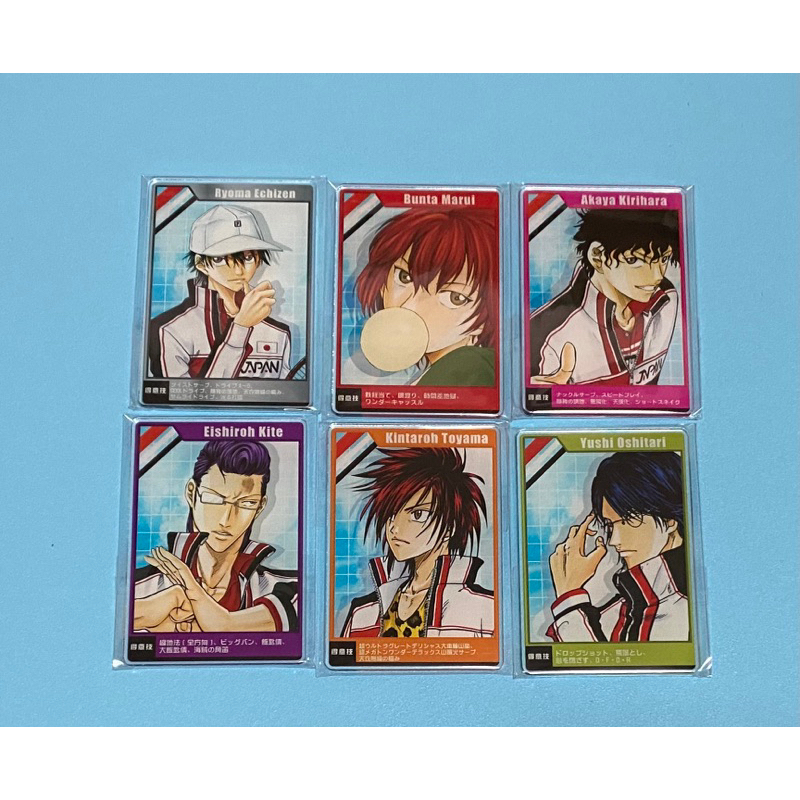 網球王子 壓克力卡 數據卡 手塚國光 越前龍馬 丸井文太 切原赤也 侑士 忍足 遠山金太郎 木手 亞久津 千石