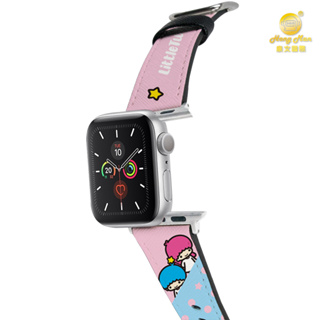 【Hong Man】三麗鷗 Apple Watch 皮革錶帶 點點雙星仙子
