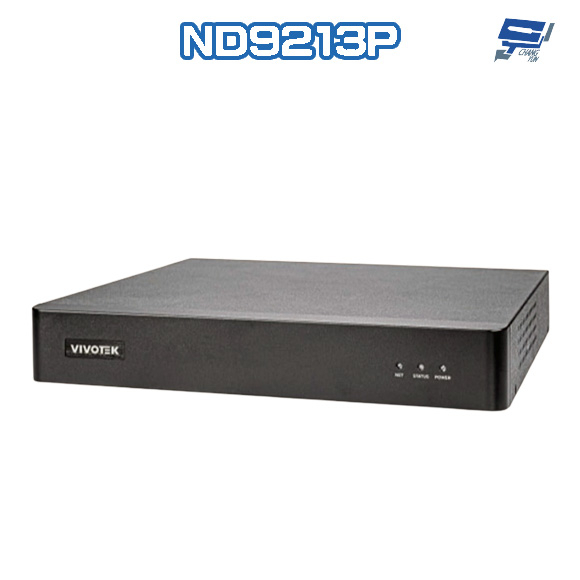 昌運監視器 VIVOTEK 晶睿 ND9213P H.265 4路 4K 嵌入式 PoE NVR 錄影主機請來電洽詢