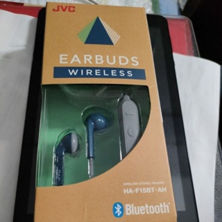 JVC 藍芽耳機 ha-f15bt-ah （包裝有破）