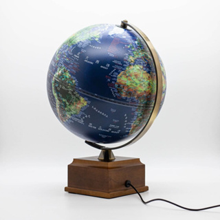 【SkyGlobe】 10吋衛星三段式觸控木盒底座地球儀(中英文對照)[AR互動款]《WUZ屋子-台北》10吋 地球儀