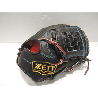 日本品牌 ZETT 限量金標 頂級硬式訂製牛皮 棒壘球手套 野手手套 黑(BPGT-2315)贈原箱,手套袋
