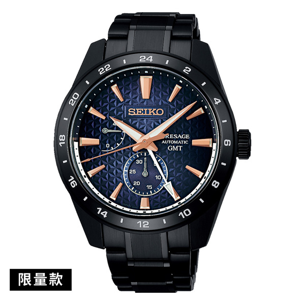 SEIKO 精工【SPB361J1 / 6R64-00L0SD】Presage 新銳限量「曙Akebono」GMT機械錶