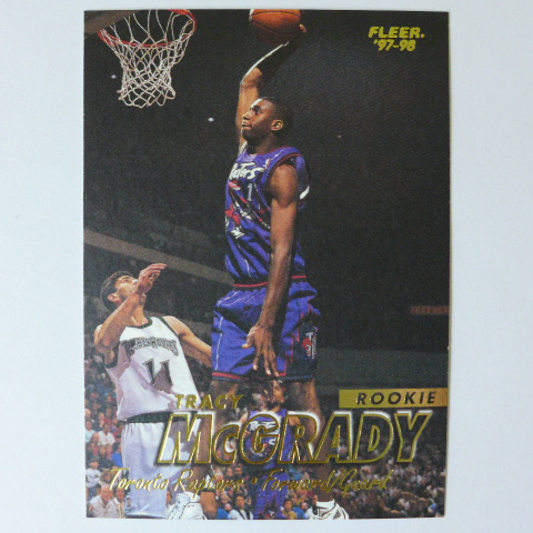 ~ Tracy McGrady ~T麥/NBA名人堂/麥葛瑞迪 1998年Fleer RC.新人籃球卡 Rookie