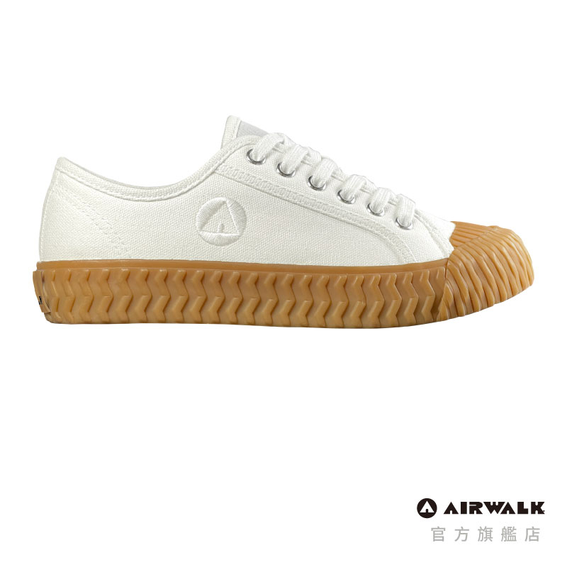 AIRWALK 女鞋 都會生活帆布鞋 AW63208 黑白鞋 焦糖 復古 學生 餅乾鞋 板鞋 好穿鞋墊