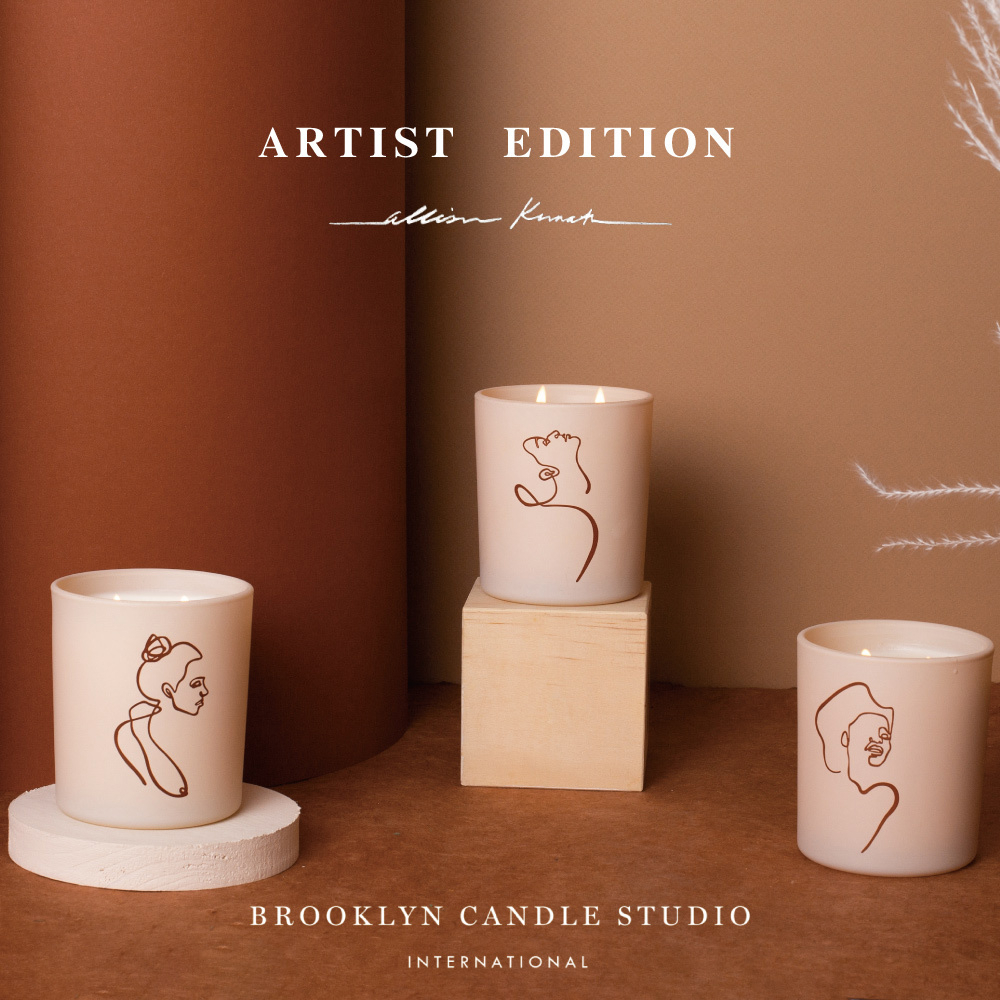 Brooklyn candle studio美國授權經銷 藝術家聯名系列227g 香氛蠟燭 3種香味 天然大豆蠟 精油