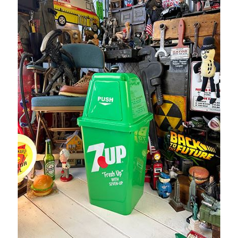 (I LOVE樂多)7UP 七喜 (綠色) 20L 垃圾桶