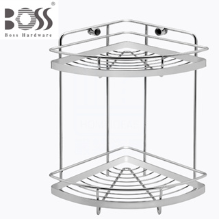 《BOSS》304不鏽鋼 雙層三角籃 角落籃 D-2626 轉角架 轉角籃 台灣製造