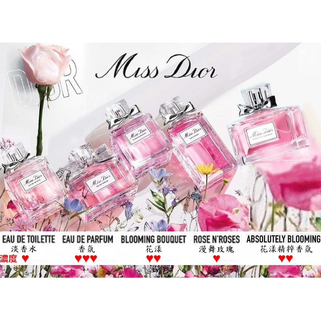 ㊣ CD Dior 迪奧 Miss Dior 花漾淡香水_緹花緞帶 5ml 迷你香水 ◇三寶◆