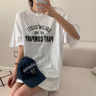 ANGELS TEARS 正韓🇰🇷｜字母寬鬆長版短袖t｜女裝 女生上衣 短袖上衣 正韓上衣 韓國代購 東大門連線