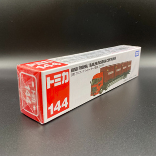 Tomica No.144 HINO PROFIA TRAILER CONTAINER♪全新♪日貨♪未拆封♪附膠盒