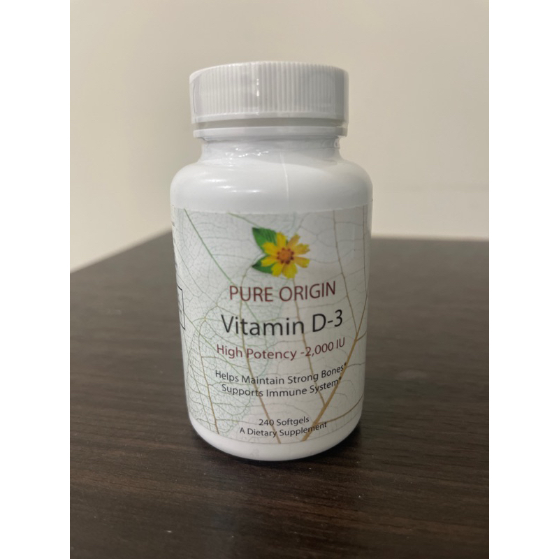 PURE ORIGIN Vitamin D3 2000iu 240顆