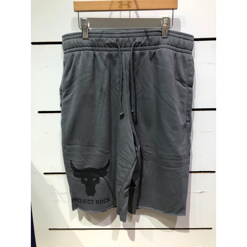 快速出貨【Under Armour】UA 巨石強森 PJT Rock Terry 男款短褲1377429-012