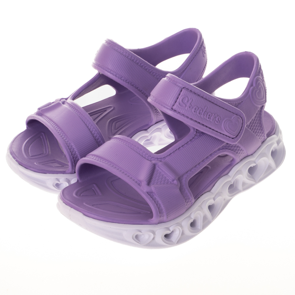 SKECHERS 童鞋 女童涼拖鞋系列 HEART LIGHTS SANDALS - 308045LLAV