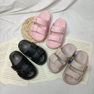 現貨>8824C台灣製MIT童鞋厚底雙一字可調整一體成型防水拖鞋