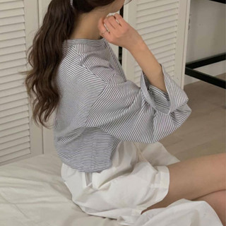 ANGELS TEARS 正韓🇰🇷｜圓領休閒條紋上衣｜女裝 上衣 長袖上衣 春夏新品 女生上衣 正韓上衣 韓國代購