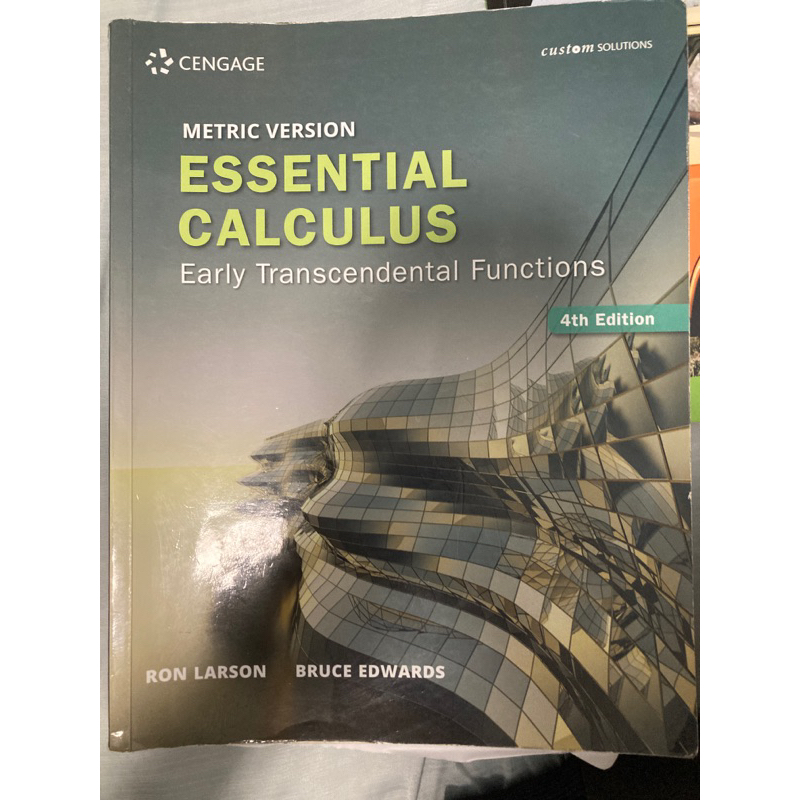 Essential calculus 微積分 4th