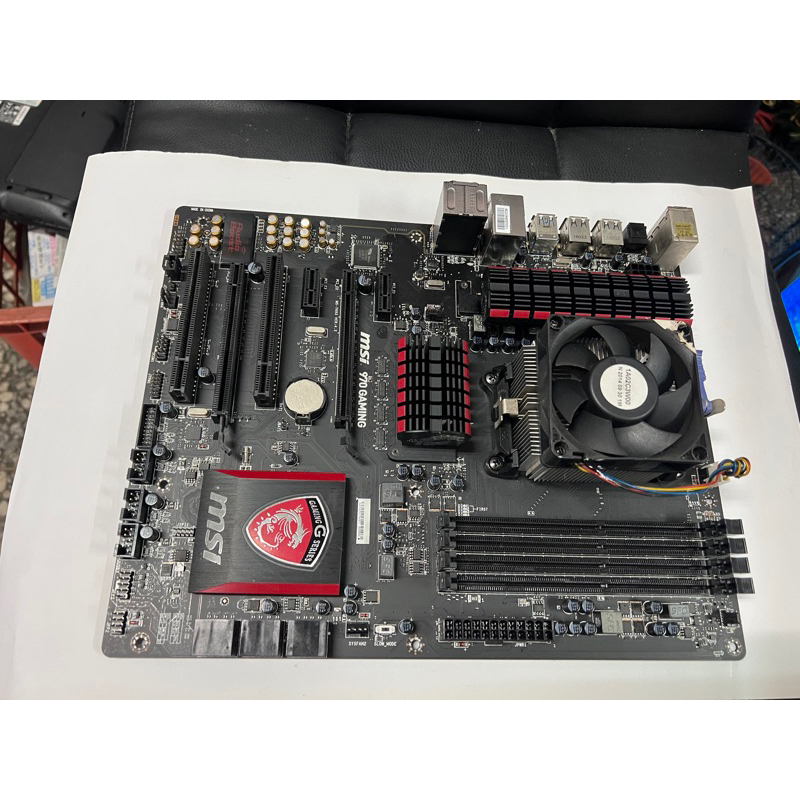 電腦雜貨店～微星 MSI 970 GAMING主機板 AM3+腳位 二手良品 $1600