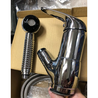 {岱順水電材料}~[水龍頭] 廚房 檯面式 可抽拉 把手可拉出 廚房 吧檯 立式 單孔 冷熱混合栓