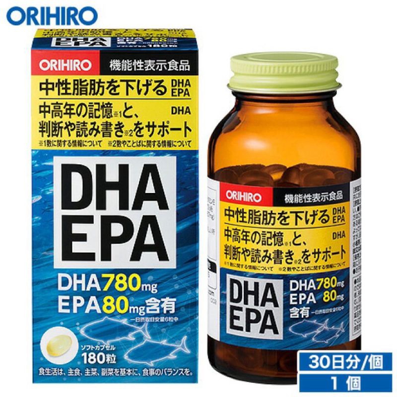 日本 ORIHIRO DHA EPA 成分加強深海魚油 中老年認知 中性脂肪策略