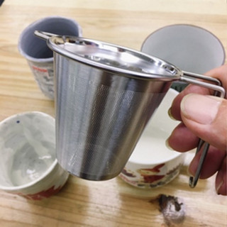 📣現貨 日本18-8不鏽鋼 超細孔濾杯 超人氣可立放 可濾細茶渣 馬克杯專用 濾茶器 濾茶杯 細/超細