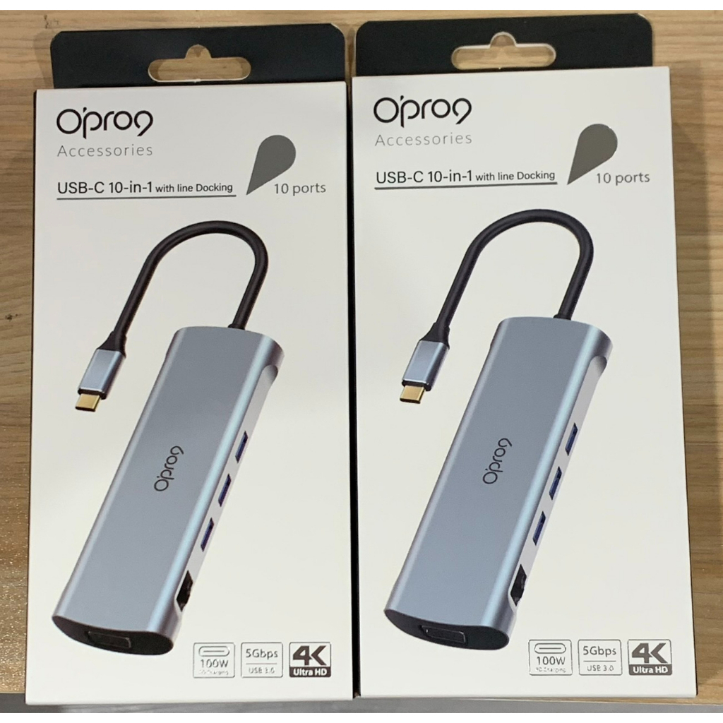❤️24小時出貨 含稅附發票 Opro9 USB-C 10合1 4K2K高解析多功能HUB 多功能擴充轉接器