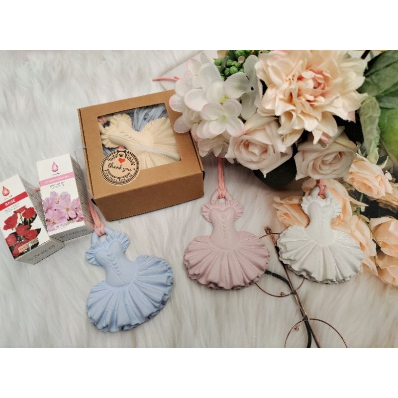 🐰［兔寶媽手作］芭蕾舞服 澎澎裙 婚紗禮服 擴香石 婚禮小物 二進禮物 桌上禮 伴娘禮 公司小禮 交換禮物