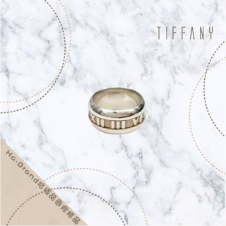 【哈極品】美品《Tiffany&Co.》Tiffany 925純銀 羅馬數字戒指