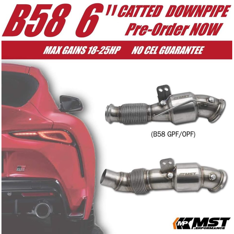 MST Downpipe BW-5808DP B58 歐規 400鉬當派 BMW Toyota Supra 寶馬