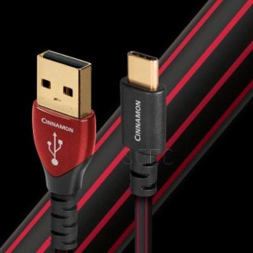 美國 AudioQuest 肉桂Cinnamon 含銀1.25% USB A to C 智慧型手機 0.75m 1.5m