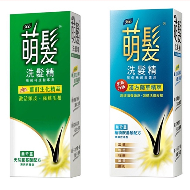 【藥局出貨】萌髮566洗髮精 清爽抗屑型 / 柔順控油型400ml