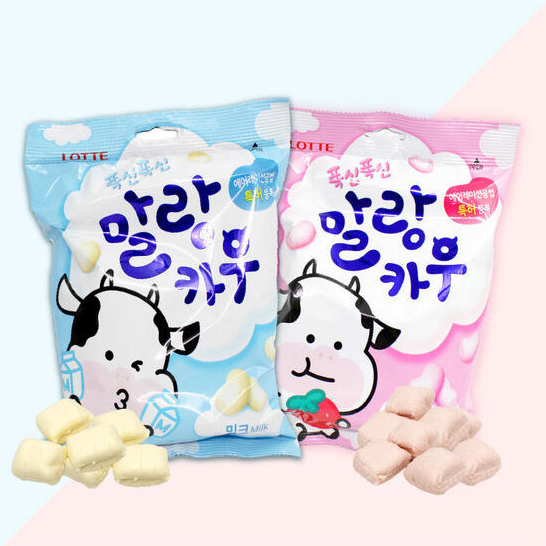 【現貨+預購】韓國樂天LOTTE MALANG COW牛奶糖(原味/草莓牛奶) 말랑카우 158g
