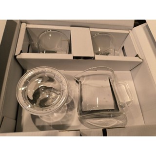 TOAST DRIPDROP 玻璃茶具組 玻璃茶隔泡茶壺380ml 玻璃茶杯180ml 咖啡杯