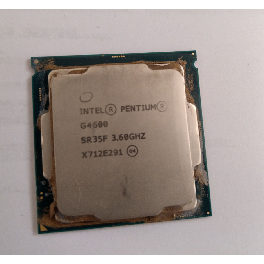 INTEL CPU  1151腳位G4600的CPU  3.6G 雙核心  二