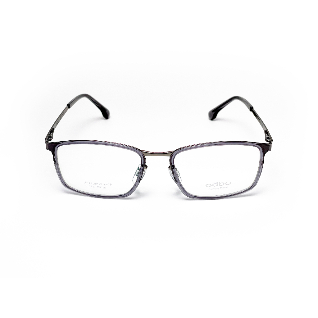 【全新特價】odbo 鈦金屬光學眼鏡鏡框 1827 C4AD 亮槍色 輕量化無螺絲設計