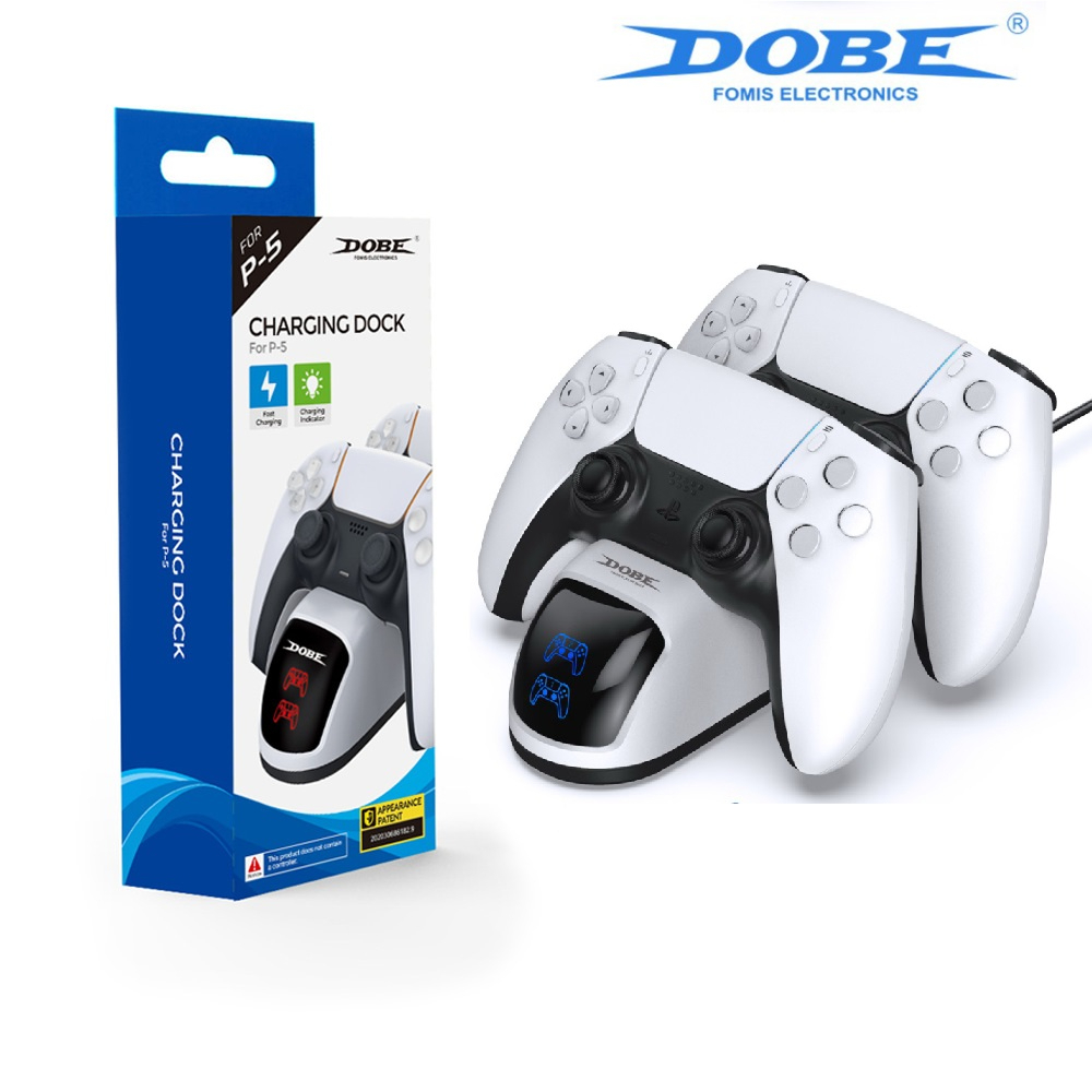 【就是要玩】現貨 DOBE PS5 DualSense 雙手把充電座 充電  手把 控制器 座充 接線充 雙座充 充電器