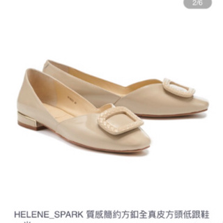 Helene spark專櫃真皮平底娃娃鞋39號(僅穿過一次）