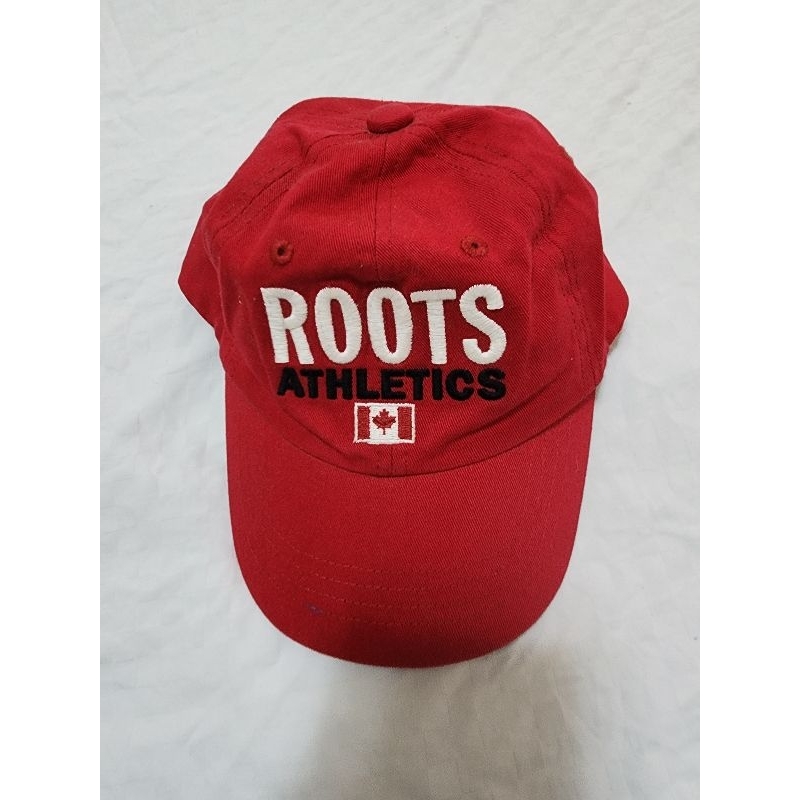 Roots小童紅色棒球帽（直徑約22-24Cm）