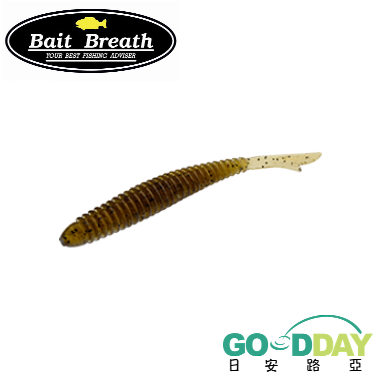 >日安路亞< Bait Breath Fishtail Ringer 2.8吋 軟虫 魚尾