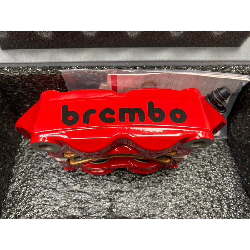 DIY本舖 Brembo HPK M4 1098 輻射卡鉗 紅底黑字 右邊 34/34 孔距 100mm 義大利原裝進口