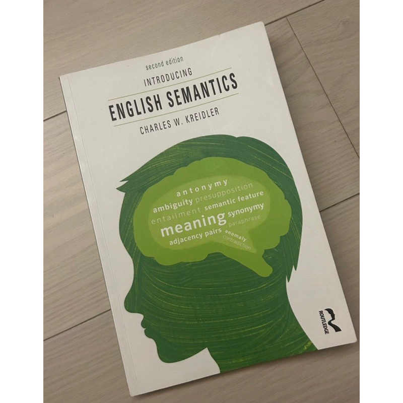 English Semantics second edition 東吳 英文系 語義學