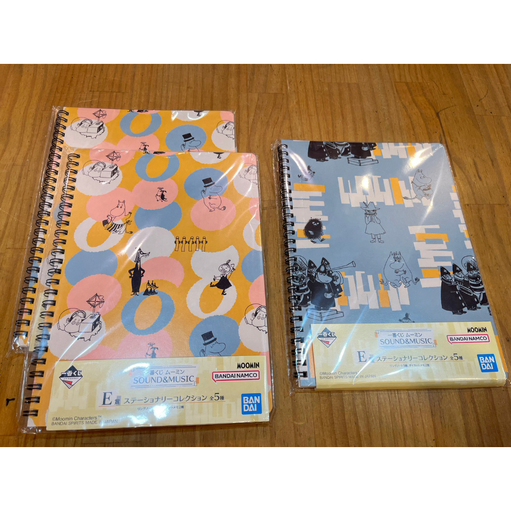 【玩具右一村】一番賞 嚕嚕米 SOUND&MUSIC F賞 盤子 E賞 筆記本 G賞 捲線器 杯墊