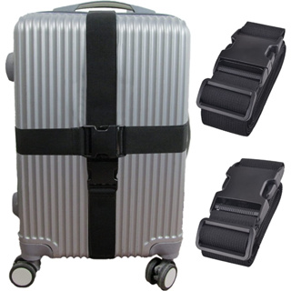 （現貨）旅行箱一字束帶/行李箱加固托運綁帶 可調長度 行李固定 辨識 彈性束帶 彈性行李束帶